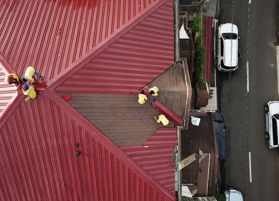 Metal roofing installation